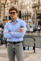 Men's Classic Casual Seasonal Blue Shirt - 5