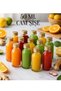 3Pcs 50ml Transparent Glass Shot Bottle Leak-Proof Metal Cap Multi-Purpose Fragrance Ornament Bottle Ginger Shot Bottle Empty Bottle - 5