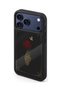 حافظة مقاومة للصدمات متوافقة مع هاتف iPhone 18 Pro مع حماية للكاميرا بنمط هيكل عظمي وردي - 6