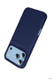 Ilkestor Newface iPhone 18 Pro Auto Focus Carbon Cover (04848) - Navy Blue - 4