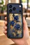 حافظة مقاومة للصدمات متوافقة مع هاتف iPhone 18 Pro مع حماية للكاميرا بنمط BlueRose