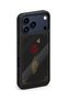 حافظة مقاومة للصدمات متوافقة مع هاتف iPhone 18 Pro مع حماية للكاميرا بنمط هيكل عظمي وردي - 5