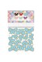 Blue Set with Decorative Bows and Foils: 42 Pieces-