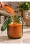 Trev Glass Jar with Lid 1 L Green Vacuum Sealed Air-Proof Storage Jar 17 cm Christmas Vinterfint - 4