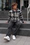 Men's Zippered Lumberjack Casual Blue Shirt - 2