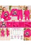 Girl's Cute Teddy Bear Printed 2-Piece Pajama Set - 8