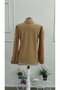 Women's Long-Sleeved Imported Crepe Blouse with Bow Detail and Pearl Embellishments - 5