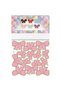 Decorative Bow with Foil Pink Set: 42 Pieces-