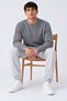 Men's Long Sleeve Anthracite Knitwear Sweater - 4