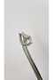 Steel Silver Design Zircon Stone 316L Stainless Steel Women Earrings - 2
