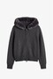 Anthracite Hooded Fur Cardigan