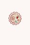Mediterranean Collection Pomegranate and Plate Pattern Embroidered Cocktail Napkin 1 Piece - 2