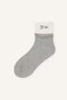 Women's Ribbon Detailed Ruffled 2-Piece Cotton Socks I6673Axns - 3