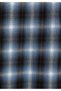 Relaxed Fit Shirt Neck Plaid Men's Blue Long Sleeve Shirt - 6