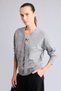 Regular Fit V-Neck Wool Blend Basic Sweater with Tie Detail G4196Ax26Wn - 3