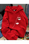 Unisex Men/Women Colorful Face Custom Printed Cotton Oversized Hooded Sweatshirt
