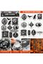 Halloween Gothic Laser Sticker Set, 10PCS - 2