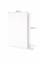 لوح تقطيع ابيض HDPE مقاس 40 *60 *4 سم - 2