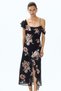 Asymmetric cold shoulder dress