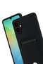 Samsung Galaxy A07 4g Compatible Kelvin Silicone with Business Card Holder - Black - 3
