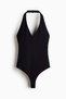 Sculpting halterneck thong body