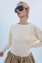Textured-knit top