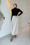 Belted Bell Skirt Beige - 2