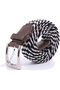 Canvas Elastic Fabric Woven Stretch Multicolored Braided Belts