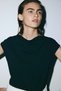 Cowl-neck jersey top - 2