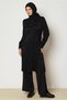 Tie-Fastened Satin Jacquard Tunic 47139 - 2