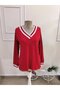 Women's Long Sleeve V-Neck Viscose Blouse - 4