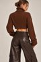 Turtleneck Wide Sleeve Ribbed Knit Sweater - 3
