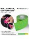 Kinesiology Tape Standard Roll, Green/Yellow Print, 2 Inch X 16.4 Feet - 4