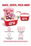 32 Piece Mini Dessert Bakery Playset for Kids, Pretend Cupcake, Donut and Ice Cream Toy Set with Display Stand and Carry Case, Ages 3+ - 4