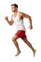 MuscleHustle Mens Tank Top - White - 3