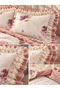 Lace Detailed Dowry Double Layer Ruffled Duvet Cover Set Viola - 3