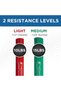 FlexBar, Tennis Elbow Therapy Bar, Relieve Tendonitis Pain & Improve Grip Strength, Resistance Bar for Golfers Elbow & Tendinitis, Light-Medium, 2-Pack, RED/GREEN - 2
