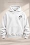Mountain and Nature Printed 3 Thread Hooded Sweatshirt with Kangaroo Pocket - 4