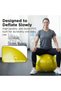 Exercise Ball, Professional Series Stability Ball with 75 cm Diameter for Athletes 6'2" to 6'8" Tall, Slow Deflate Fitness Ball for Improved Posture, Balance, Yoga, Pilates, Core, Blue - 3
