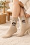 4 Pairs of Women's Seamless Furry Rabbit Patterned Socks - 2