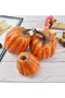 Artificial Pumpkins Set,8 Pcs Mini Realistic Artificial Pumpkins Fall Harvest Lifelike Pumpkins for Fall Tabletop Decoration (8 PCS) - 4