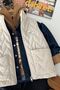 Quilted Vest Denim Boys' 4-Piece Set - Cream - 6