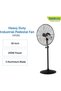 Pedestal Fan, sturdy for Heavy-Duty Use, Adjustable Height up to 206m, Low Energy Consumption 250W, Powerful Airflow for Large Spaces, Aluminum Blade, 1 Year -SN-SYF201 - 2