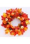 Artificial Pumpkins Gourds Home Decoration Set 50PCS Pumpkins Decoration Harvest Decoration 30 Fake Maple Leaves 10 Fake Acorns 2 Fake Pinecones 8 Fake Pumpkin (50pcs) - 4