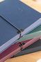 Monte- 2027 Daily Agenda A5. Vegan Leather Flexible Cover. Rubberized. Boxed. - Navy Blue - 7