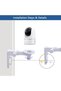 حزمة من قطعتين من حوامل الحائط الأمنية القابلة للتعديل المتوافقة مع كاميرات Eufy Security Indoor Cam E220 و P24 Eufycam - 6