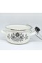 18 cm 2 Liter Black Flower Enameled Pot - 3