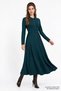 Shirt Collar Flared Regular Midi Knitwear Dress