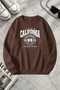 Unisex Printed Crew Neck Sweatshirt