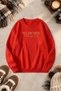 Unisex Printed Crew Neck Sweatshirt